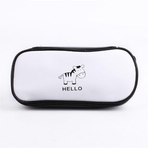 Kawaii Black & White Zebra Pencil Case 1 Piece